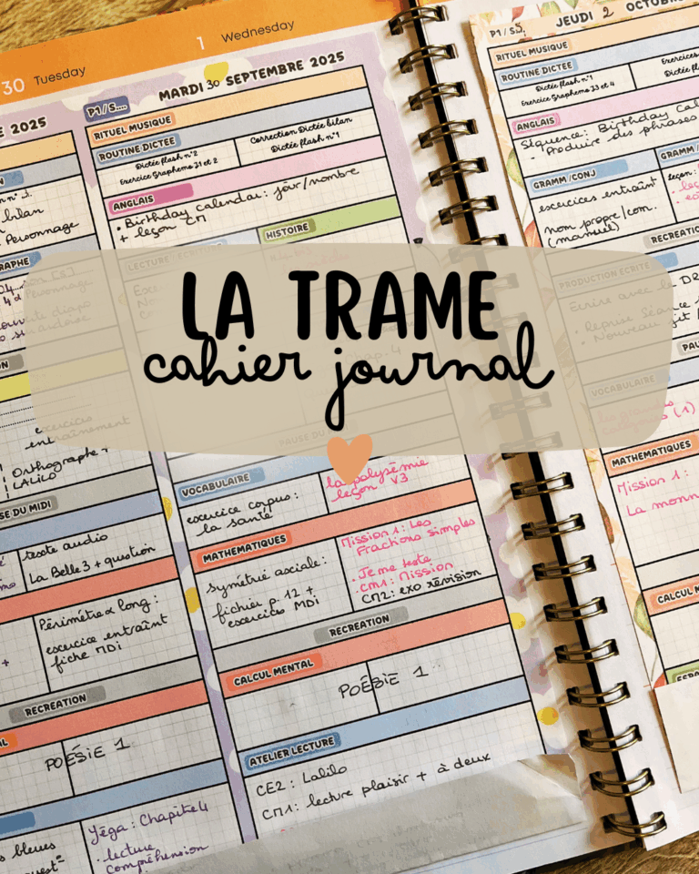 Cahier journal personnalisable