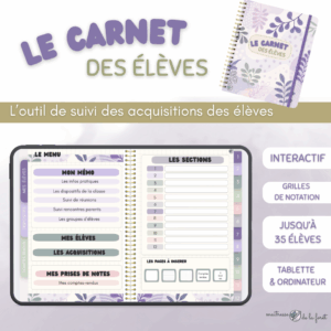 Le Carnet des élèves - Suivi des acquisitions des élèves
