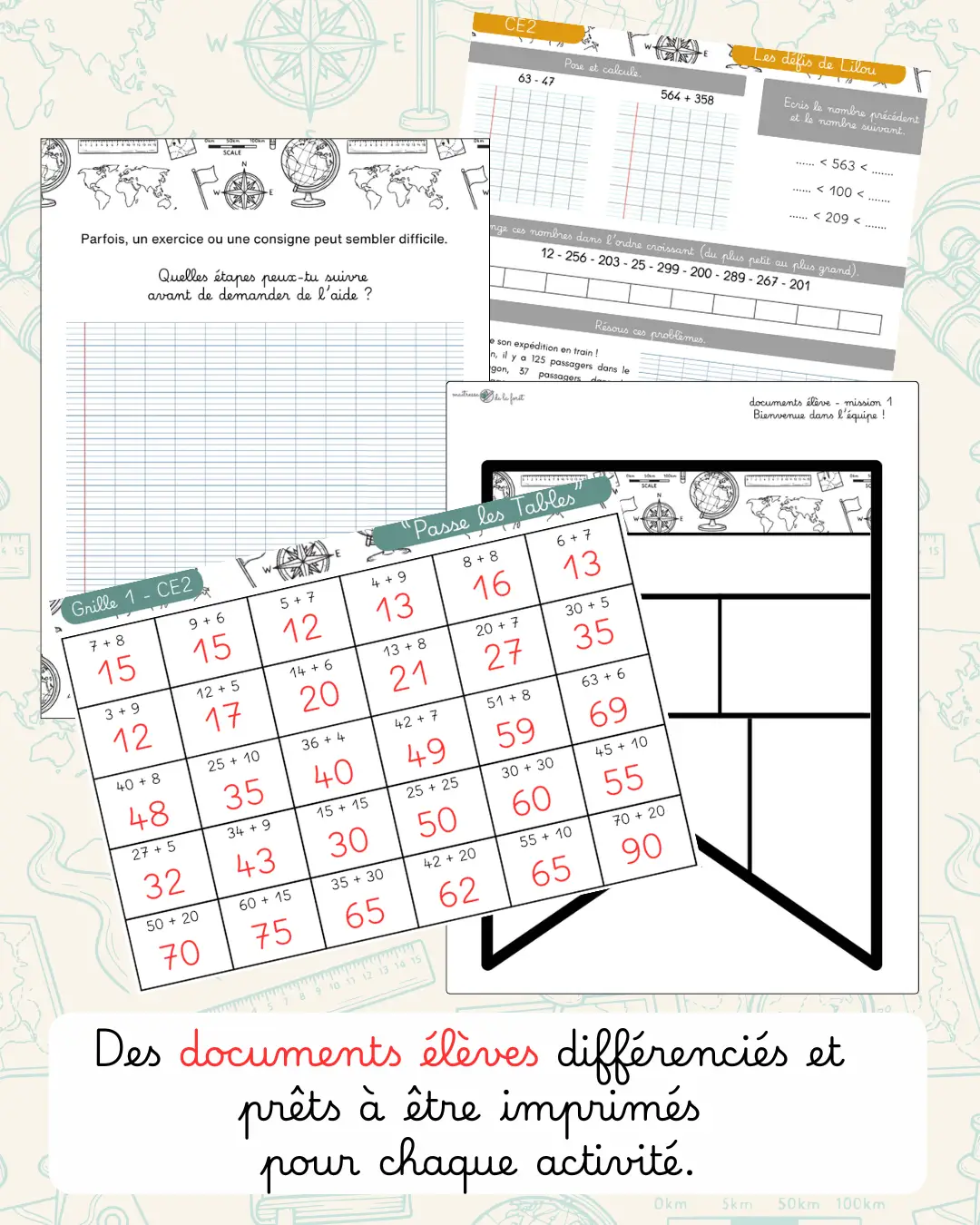 Kit de rentrée (CE2 au CM2) "Les missions de Lilou" – Image 3