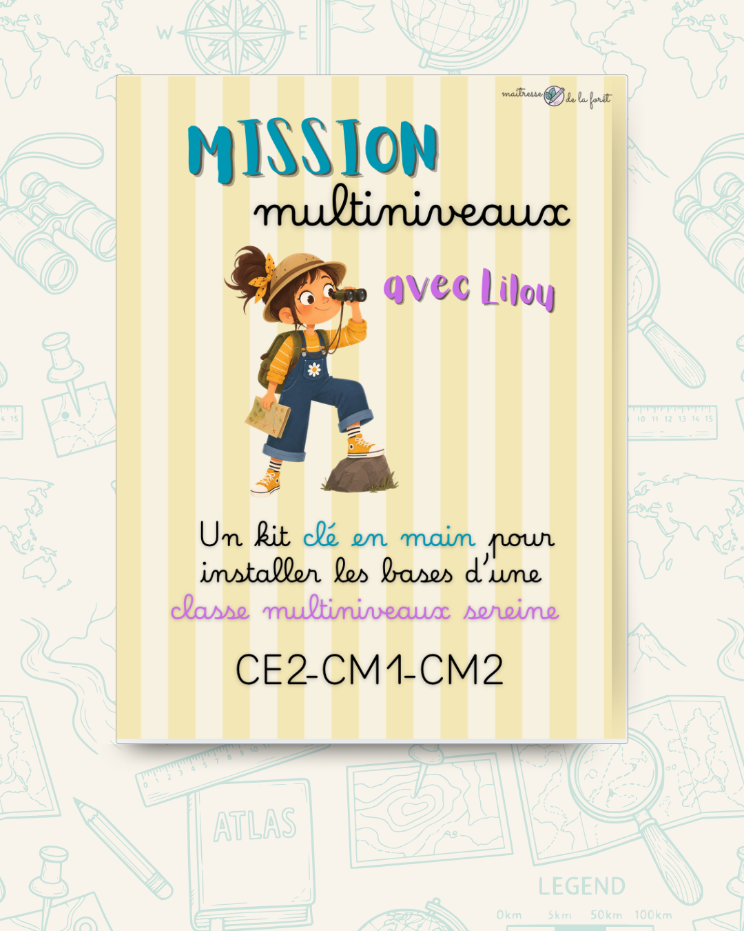 Kit de rentrée (CE2 au CM2) "Les missions de Lilou"